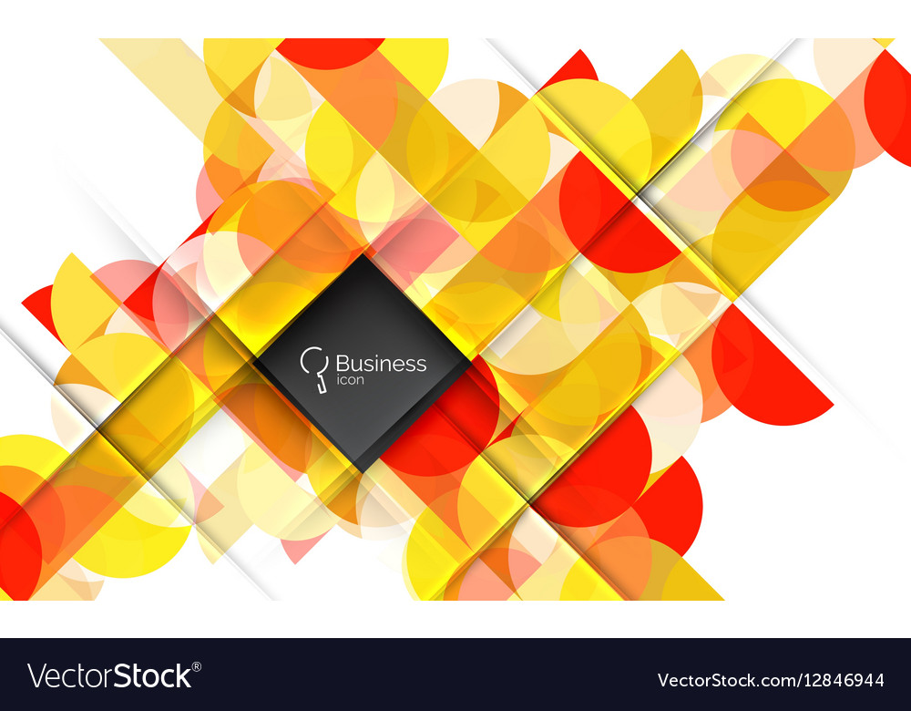 Circle and triangle abstract background