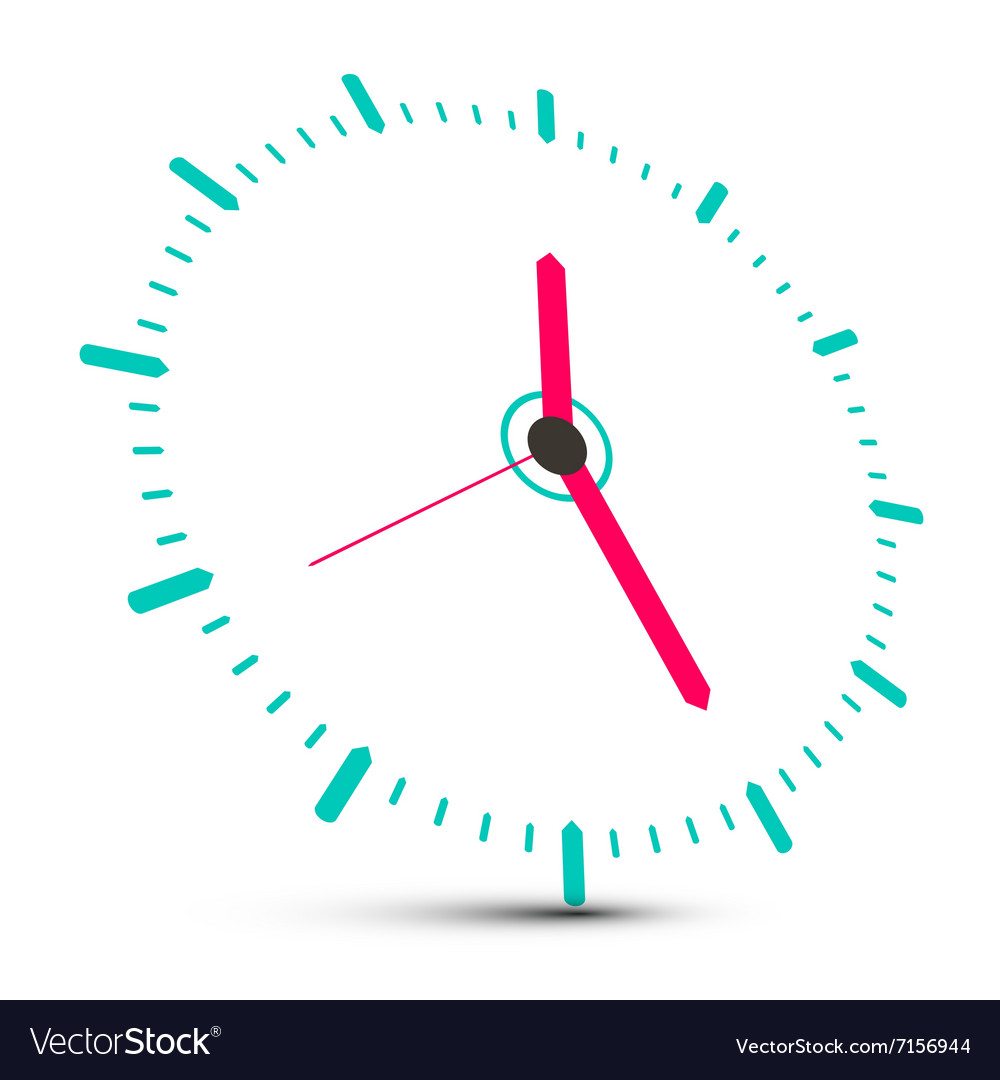 Clock face isolated on white background