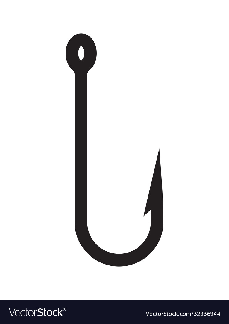 Fishing hook Royalty Free Vector Image - VectorStock