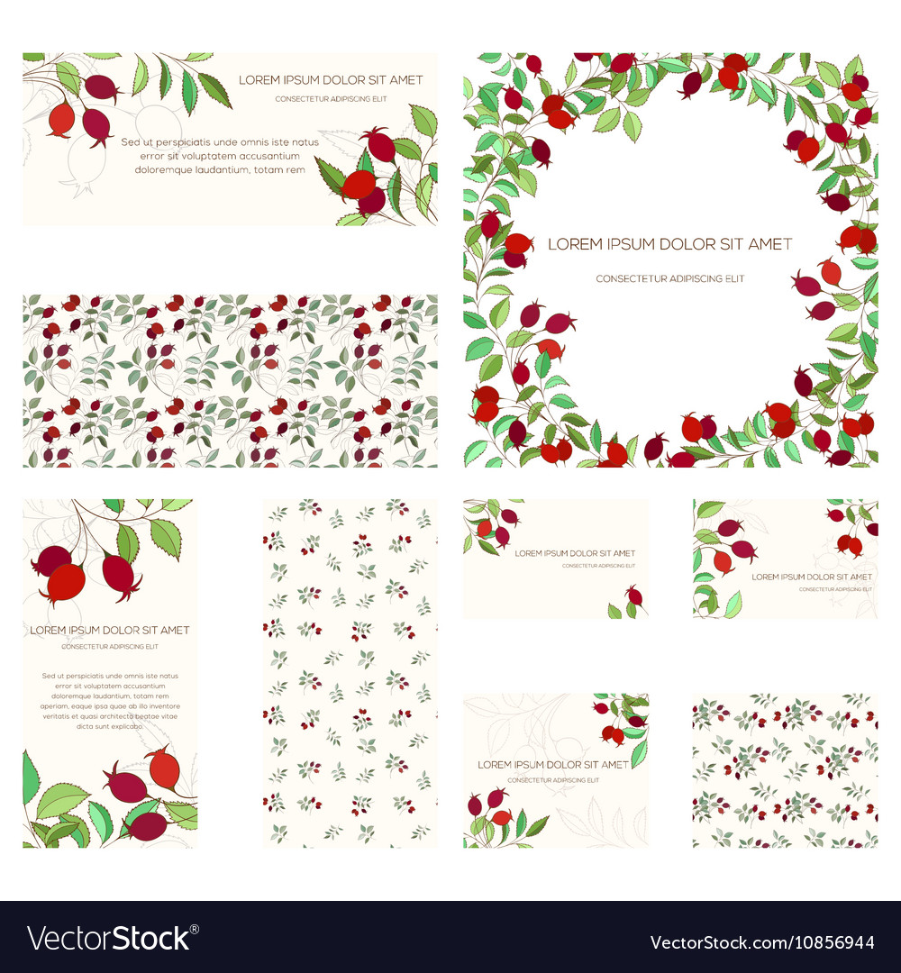 Floral card set