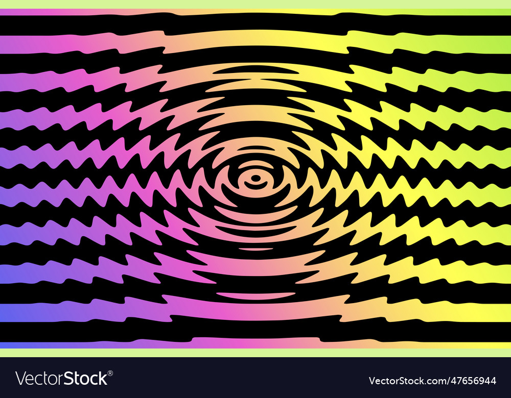 Multicolored gradient sound waves abstract