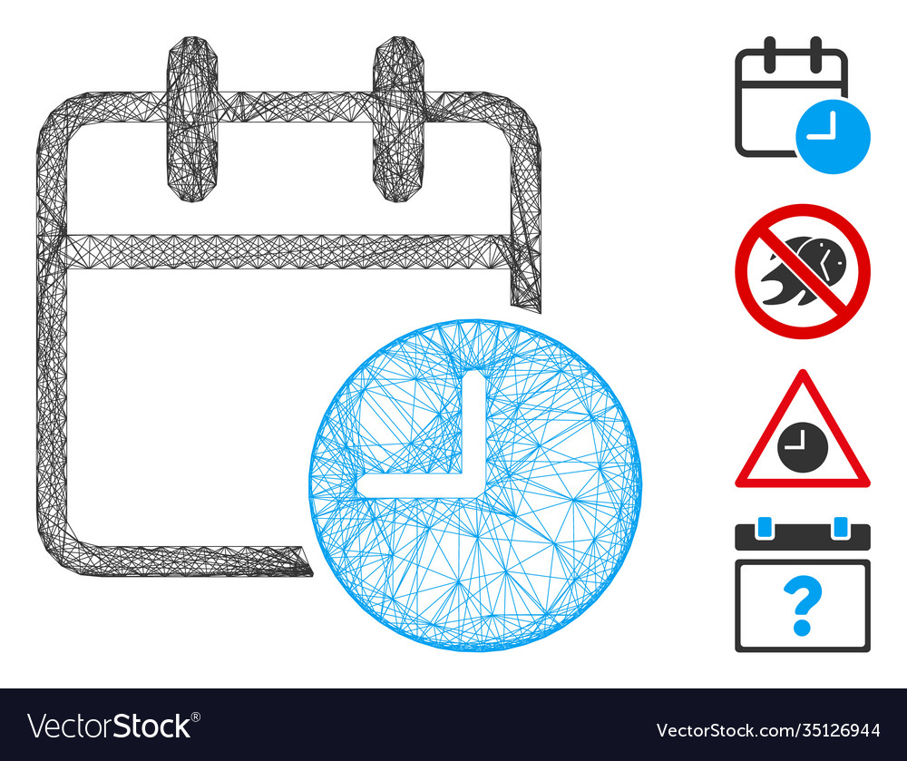 Network date time mesh Vector Image Network date time mesh