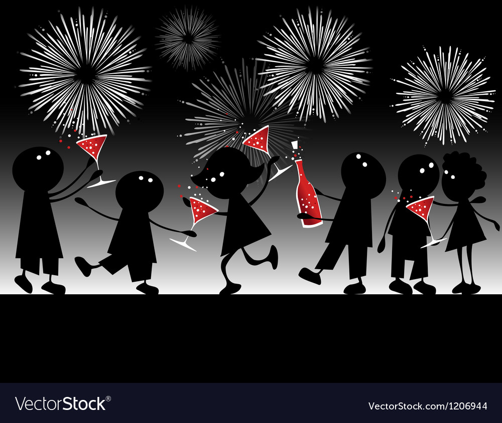 new year party vector