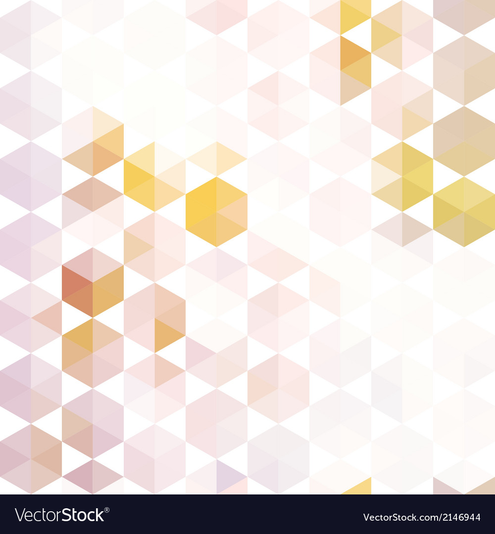 Retro pattern of geometric hexagon shapes