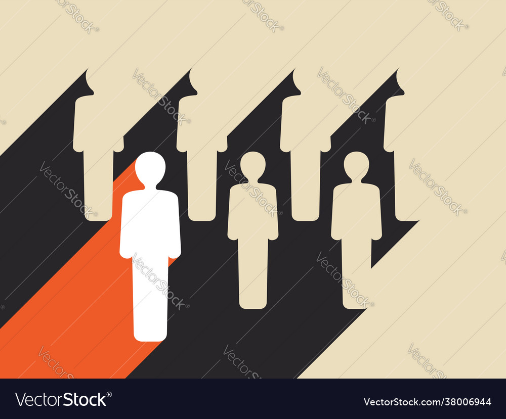 Think different - people with one in color
