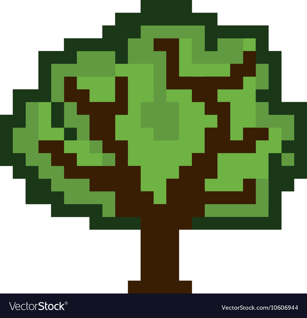 Tree pixel figure
