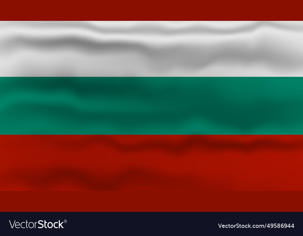 Waving bulgarian flag