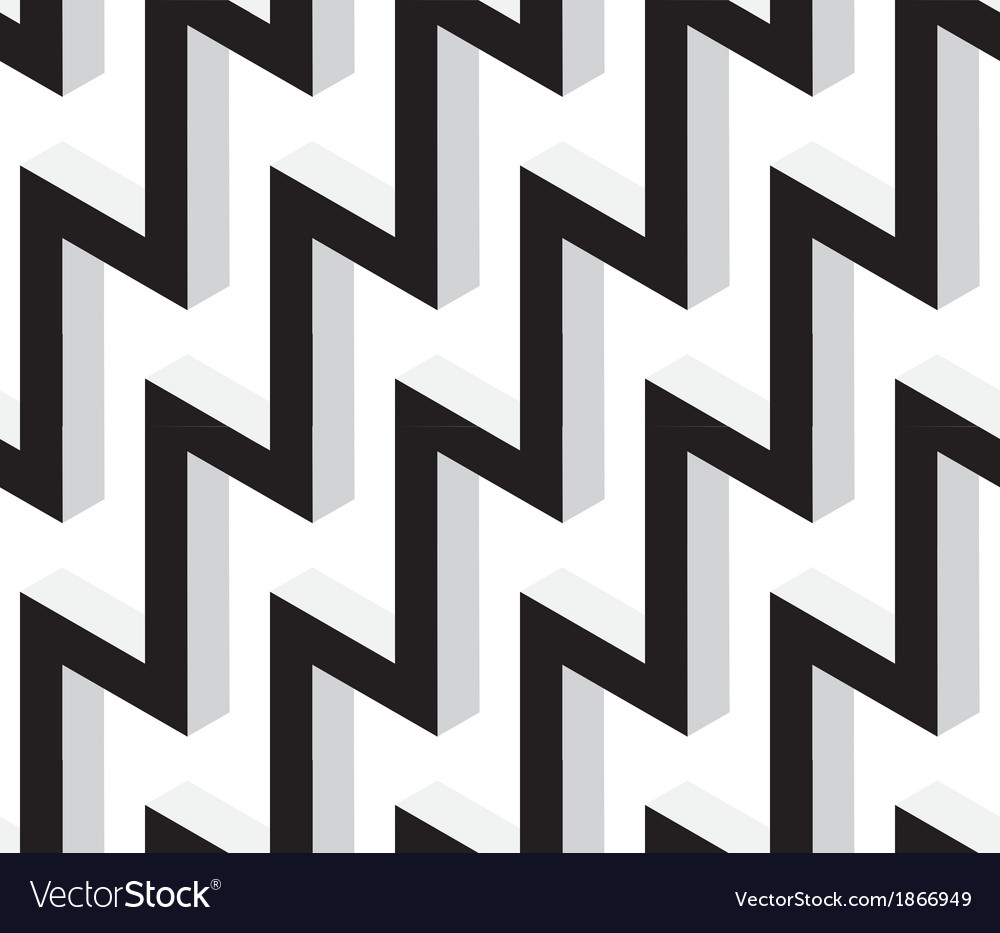 Black and White Zigzag Pattern