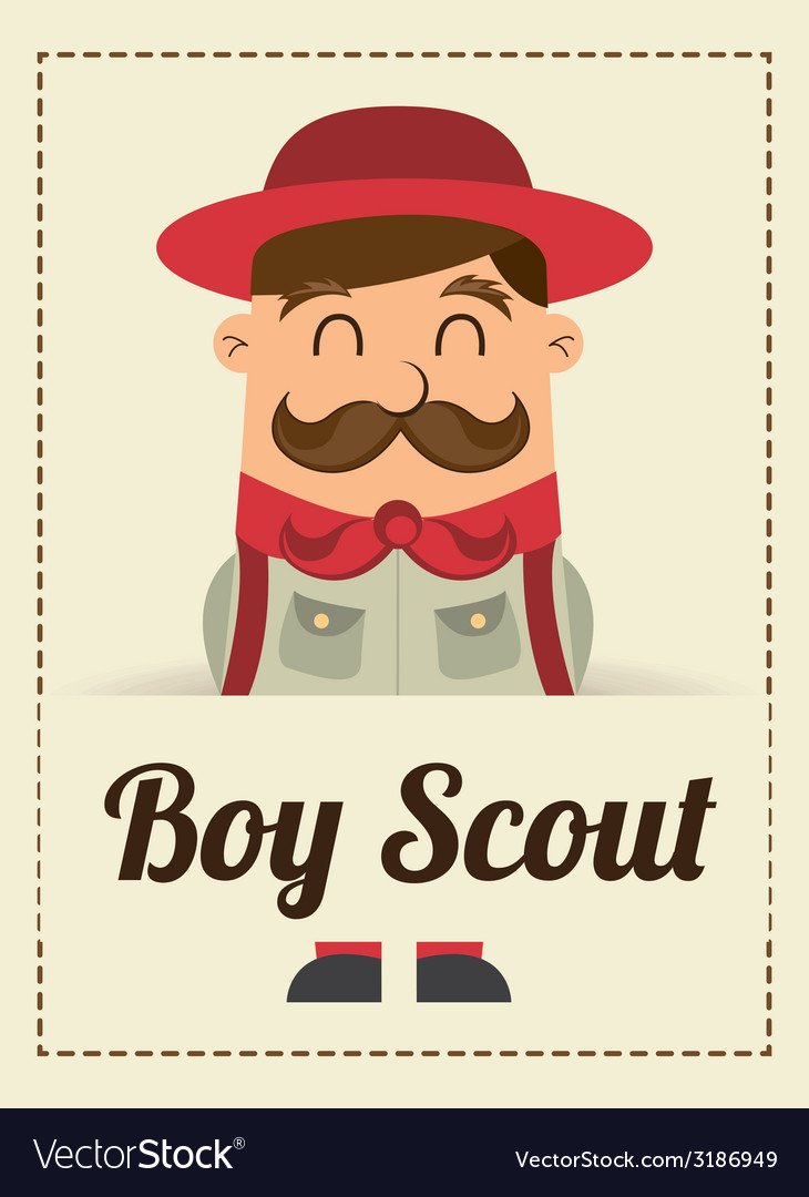 Boy scout design Royalty Free Vector Image - VectorStock