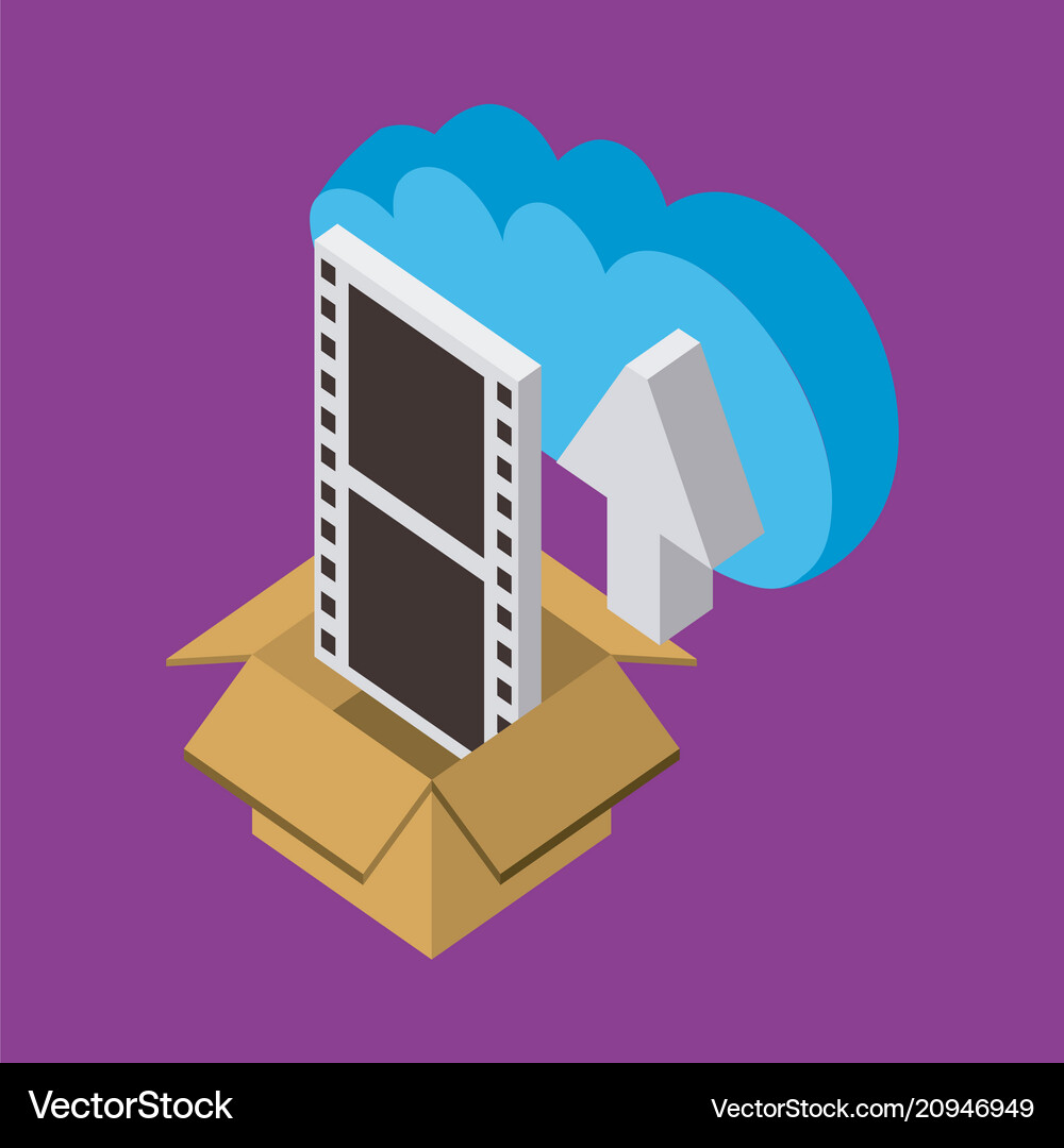 Cloud computing storage Royalty Free Vector Image
