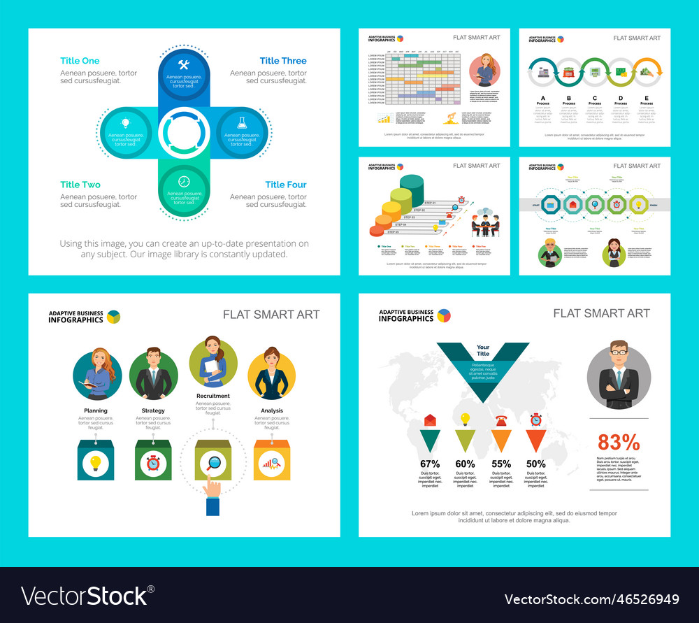 Colorful partnership or planning concept Vector Image