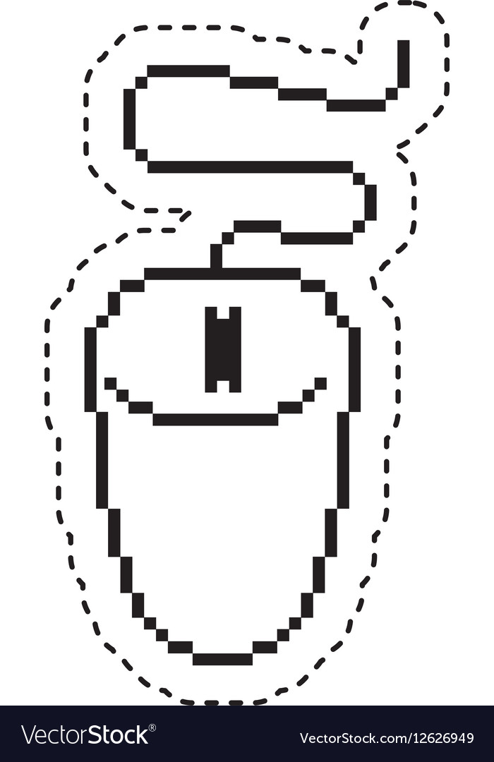 Computer mouse isolated icon