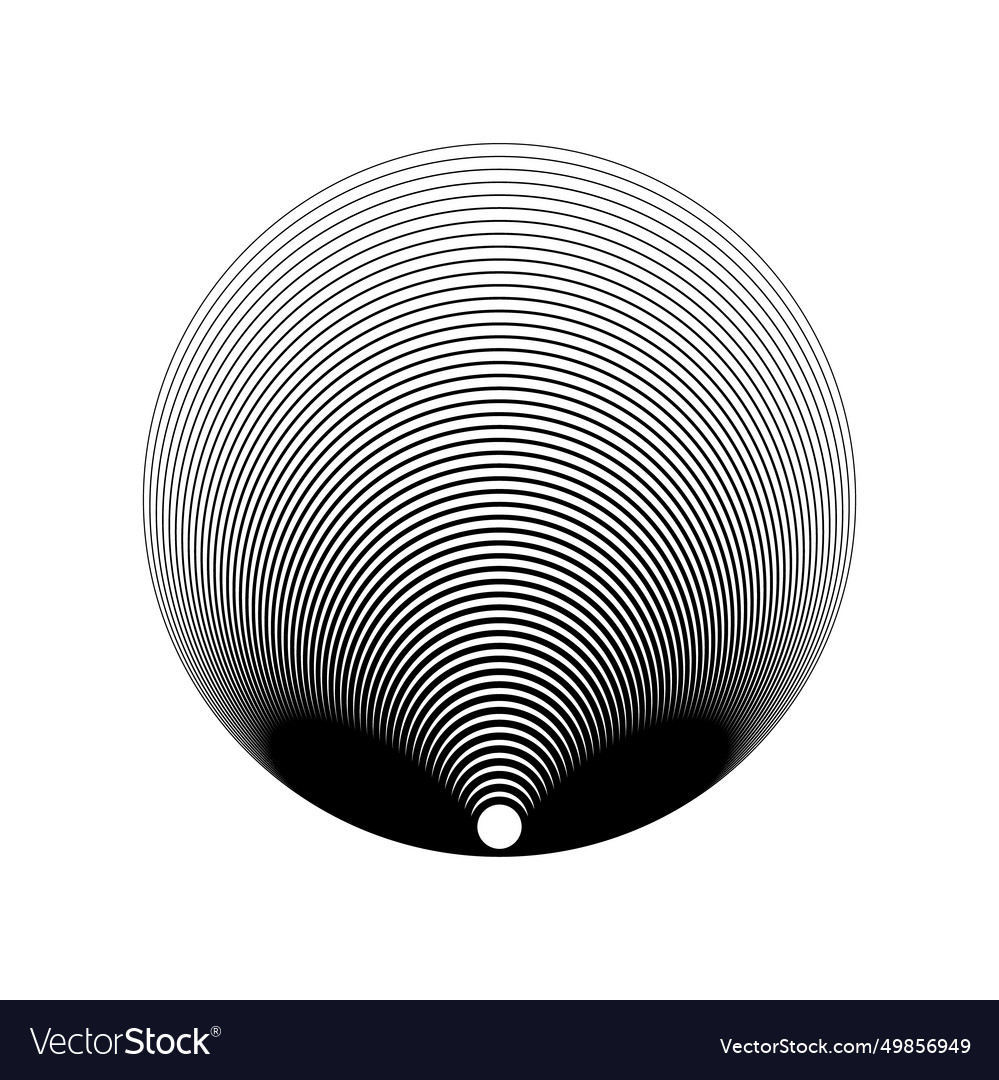 Concentric circle elements element for graphic vector image Concentric circle elements element for graphic