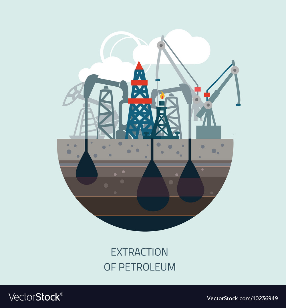 Drilling rig at sea oil platform gas fuel