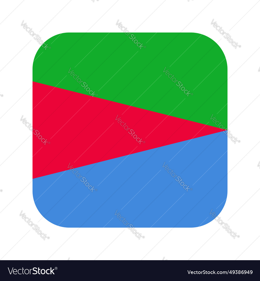 Eritrea flag simple for independence day vector image Eritrea flag simple for independence day