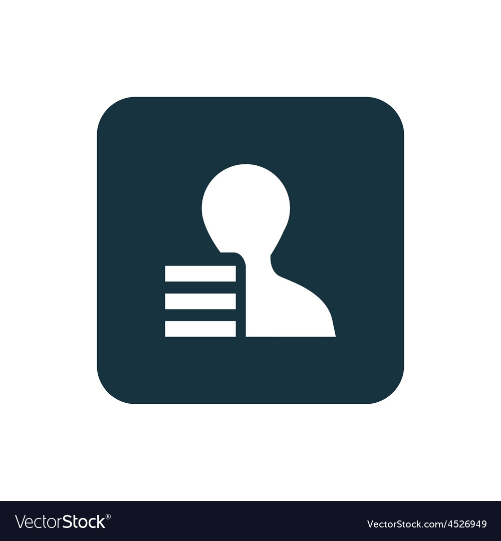 Profile application icon rounded squares button