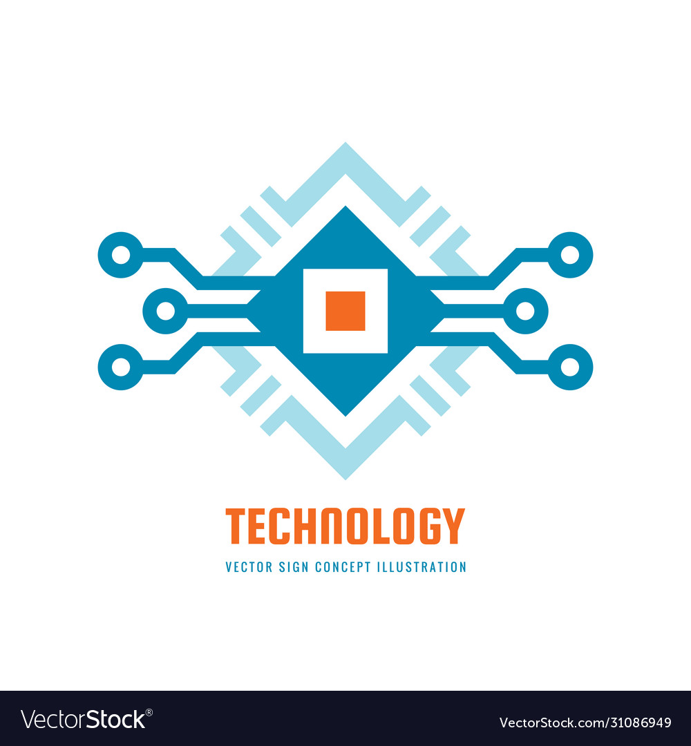 Technology - concept business logo template