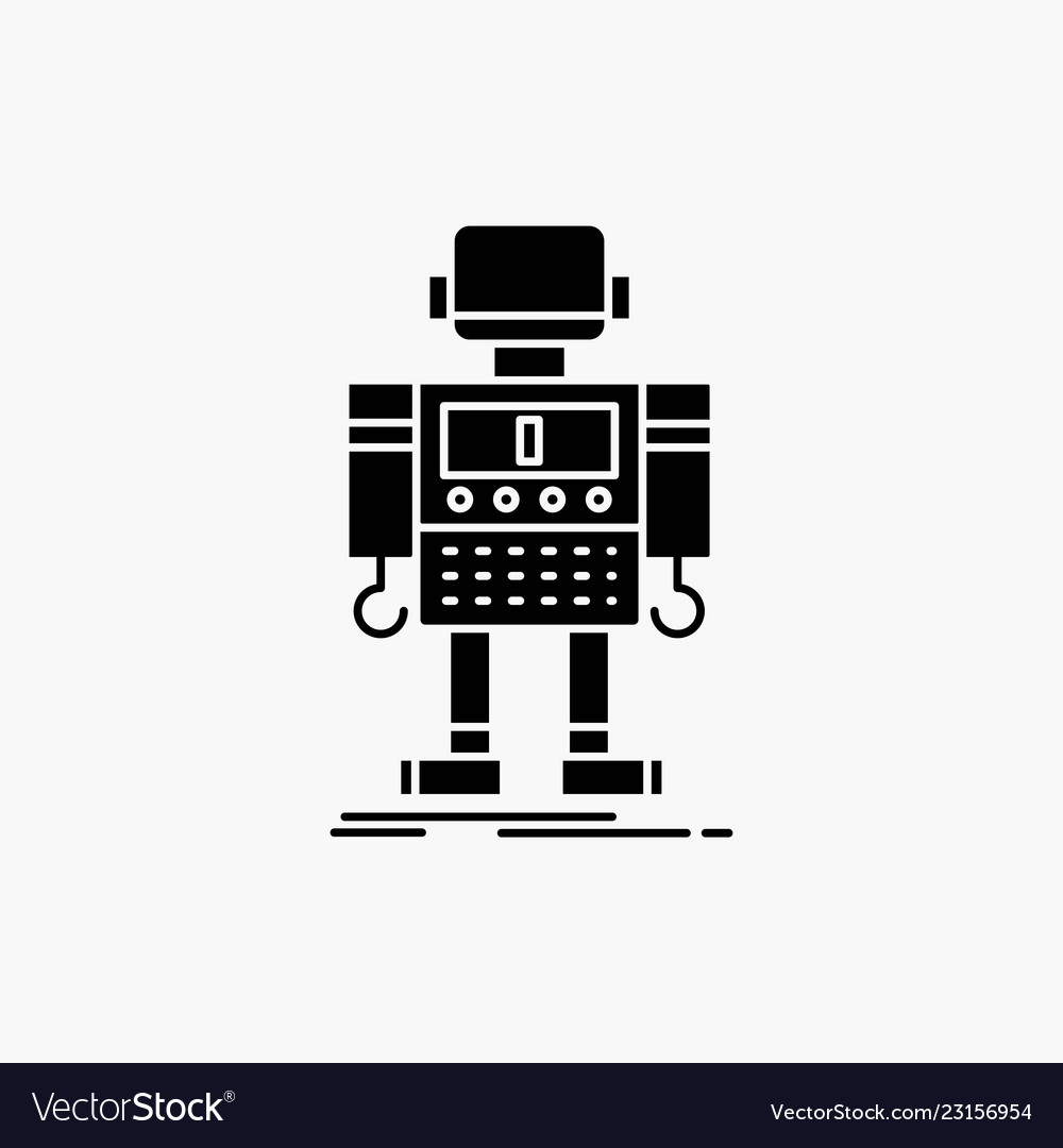 Autonomous machine robot robotic technology glyph