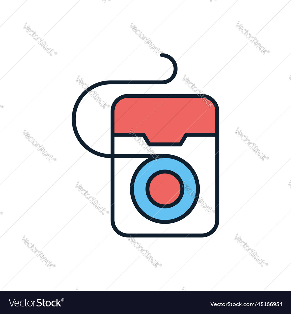 Zahnseide Icon Vector Image Zahnseide Icon