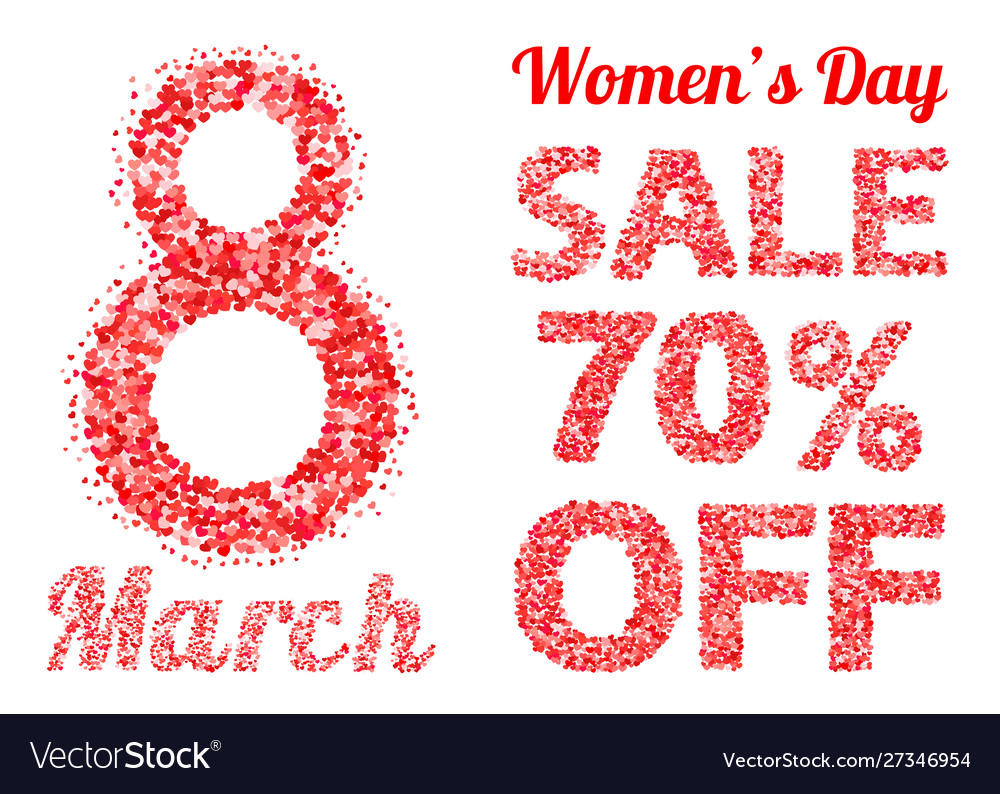 International women s day sale banner Vector Image International women s day sale banner