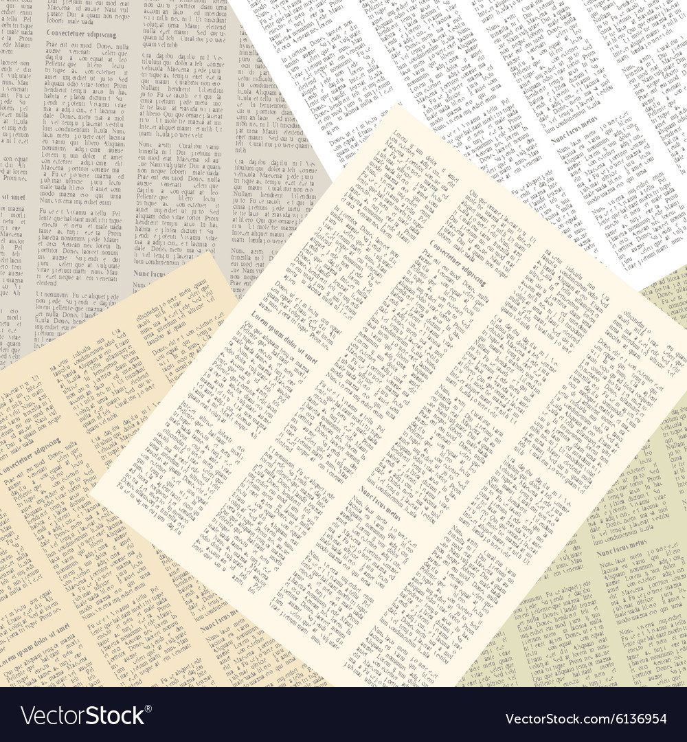 Newspaper background Royalty Free Vector Image