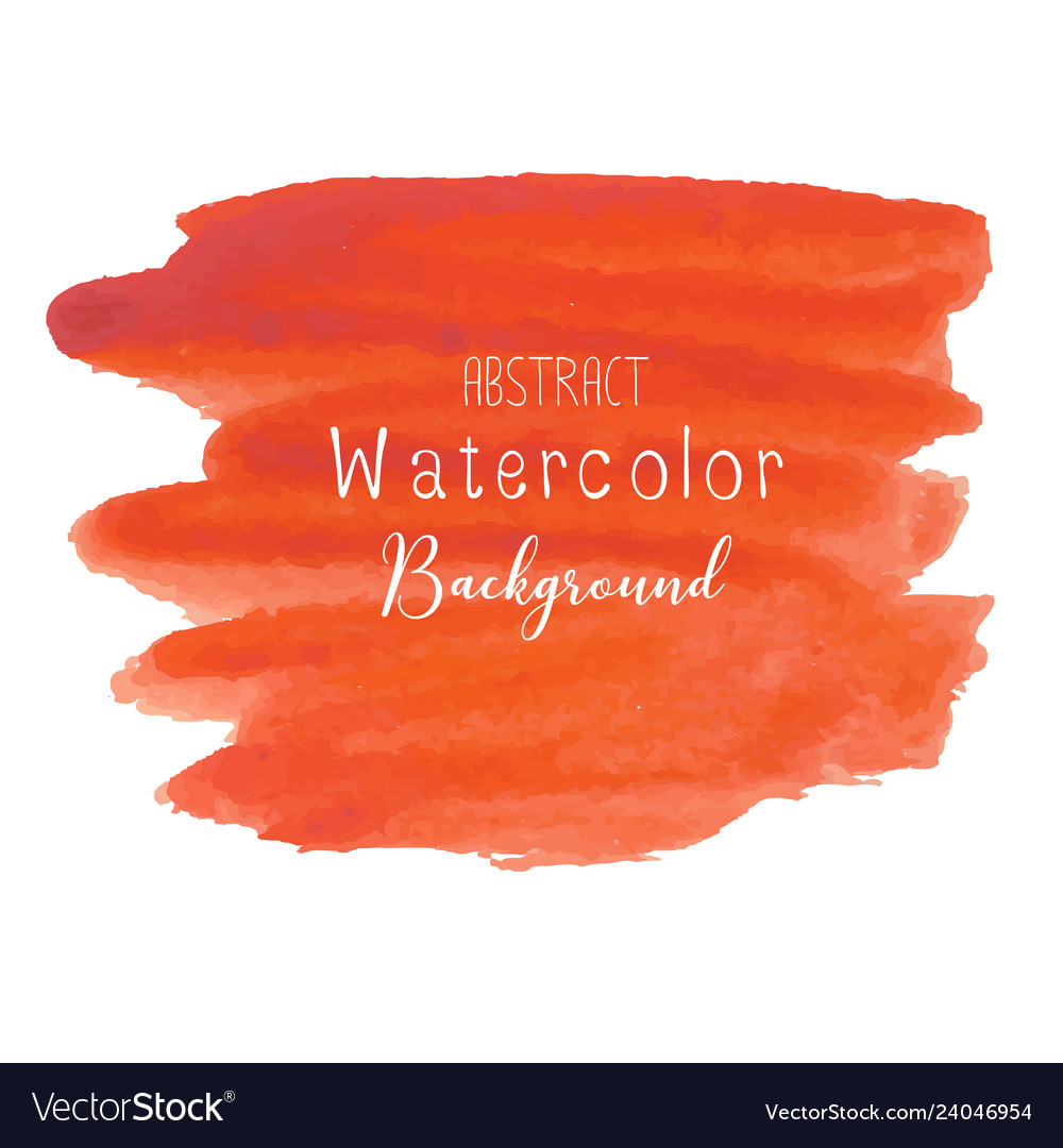 Orange Watercolor Abstract Background