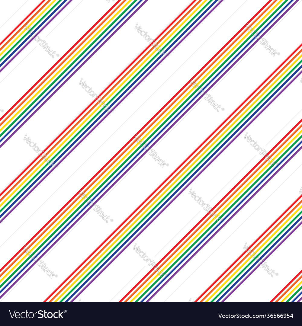 Rainbow stripe seamless pattern background vector image Rainbow stripe seamless pattern background