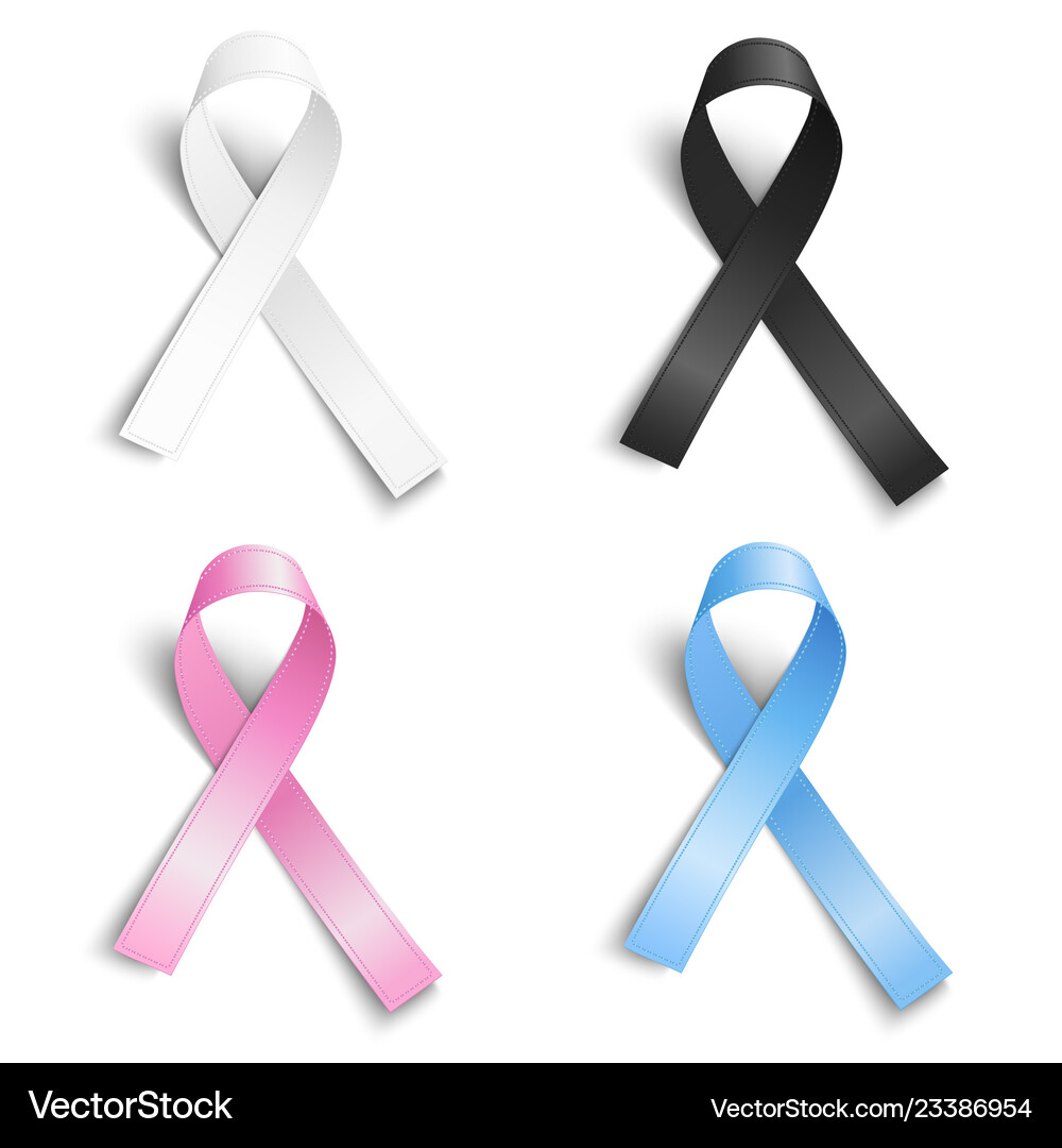 Set of realistic ribbons Royalty Free Vector Image