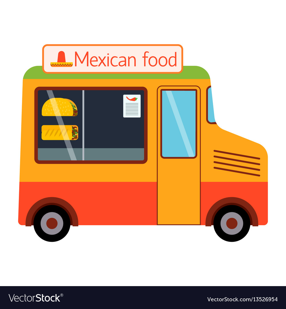 Street food festival mexican trailer