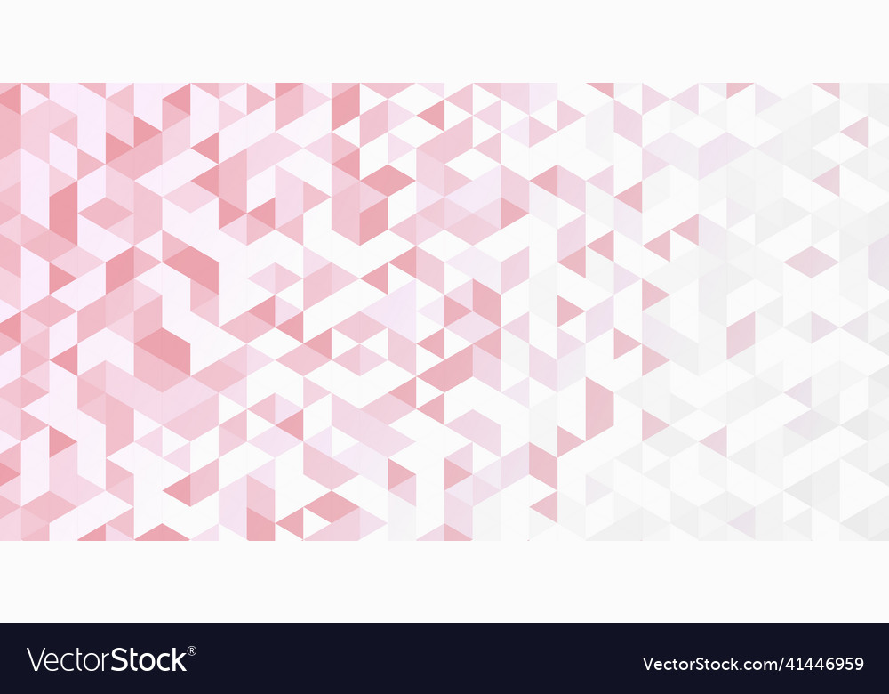 Abstract white and red background many triangles