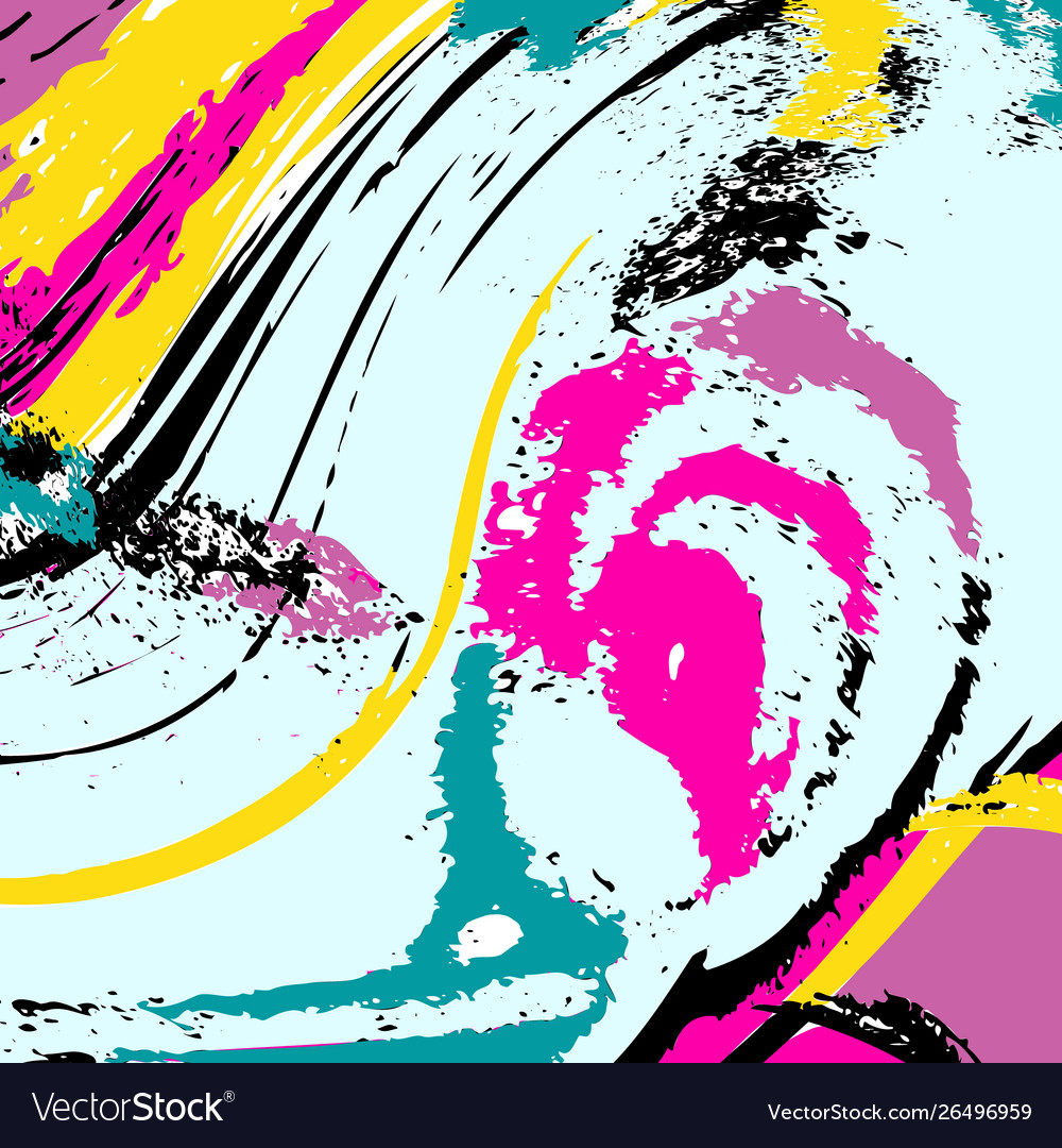 Beautiful color abstract pattern graffiti vector image Beautiful color abstract pattern graffiti