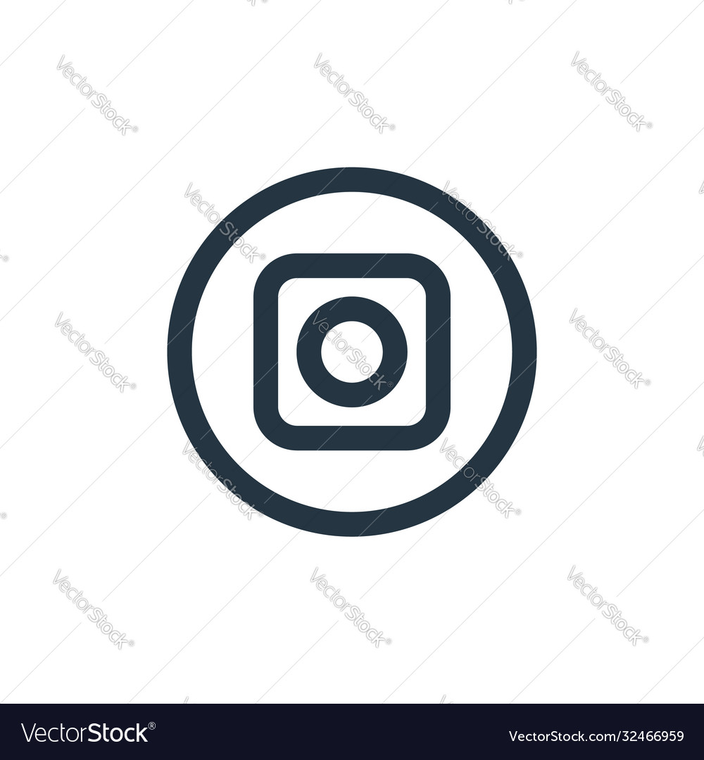 Camera icon editable stroke linear