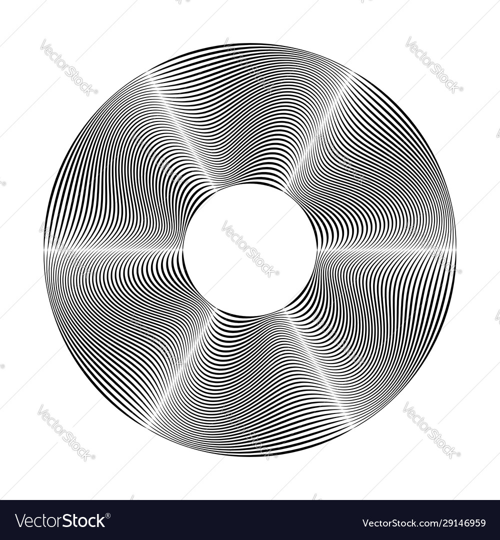 Circle design element vector image Circle design element