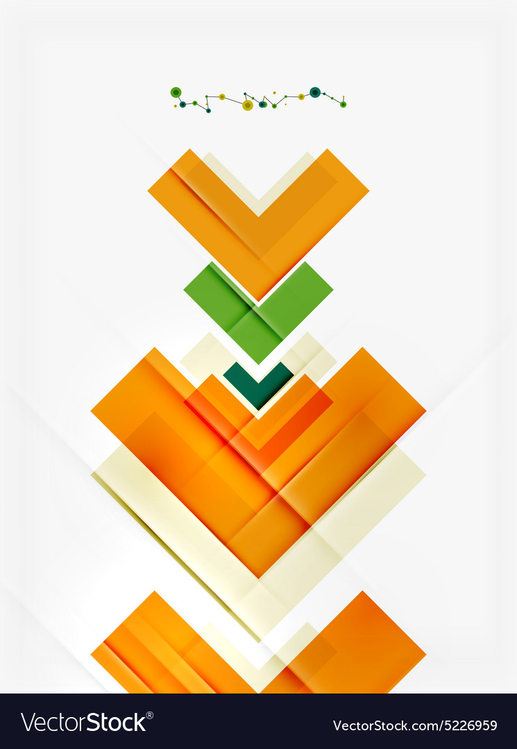 Clean colorful unusual geometric pattern design