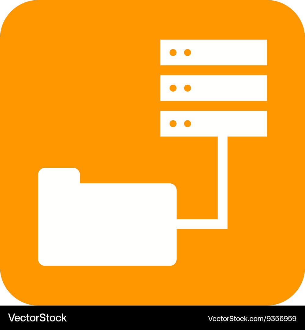 Data access from folders Royalty Free Vector Image