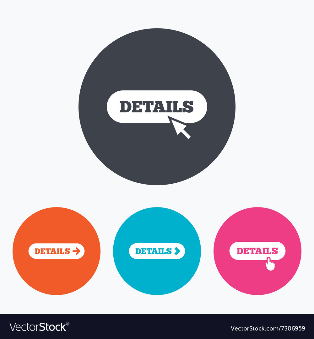 Details with Arrow and Cursor Icons