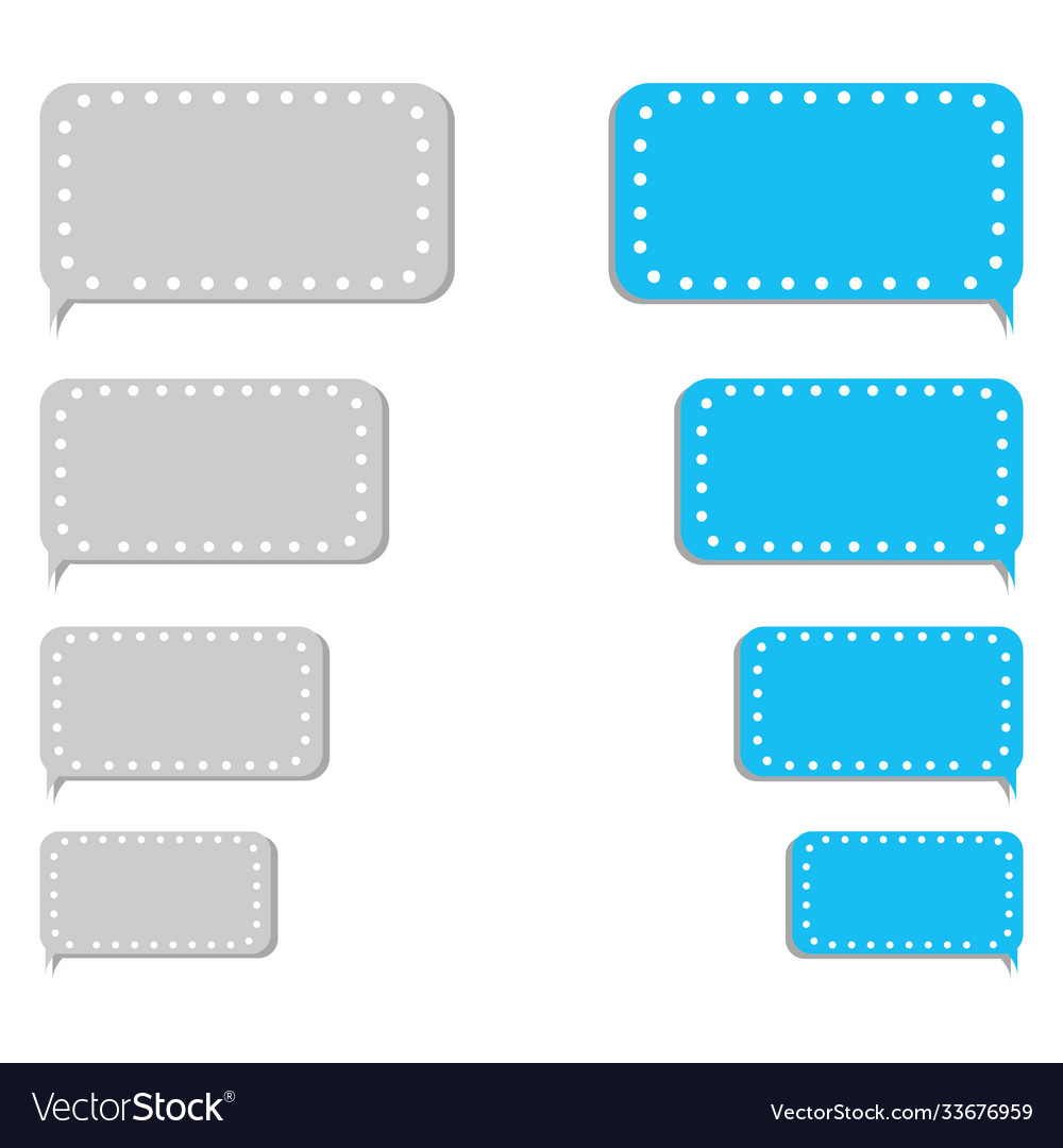 Empty bubble message template for smartphones Vector Image Empty bubble message template for smartphones