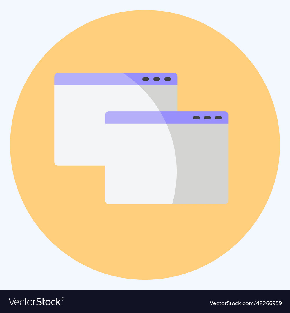 Icon windows suitable for web interface symbol Vector Image Icon windows suitable for web interface symbol