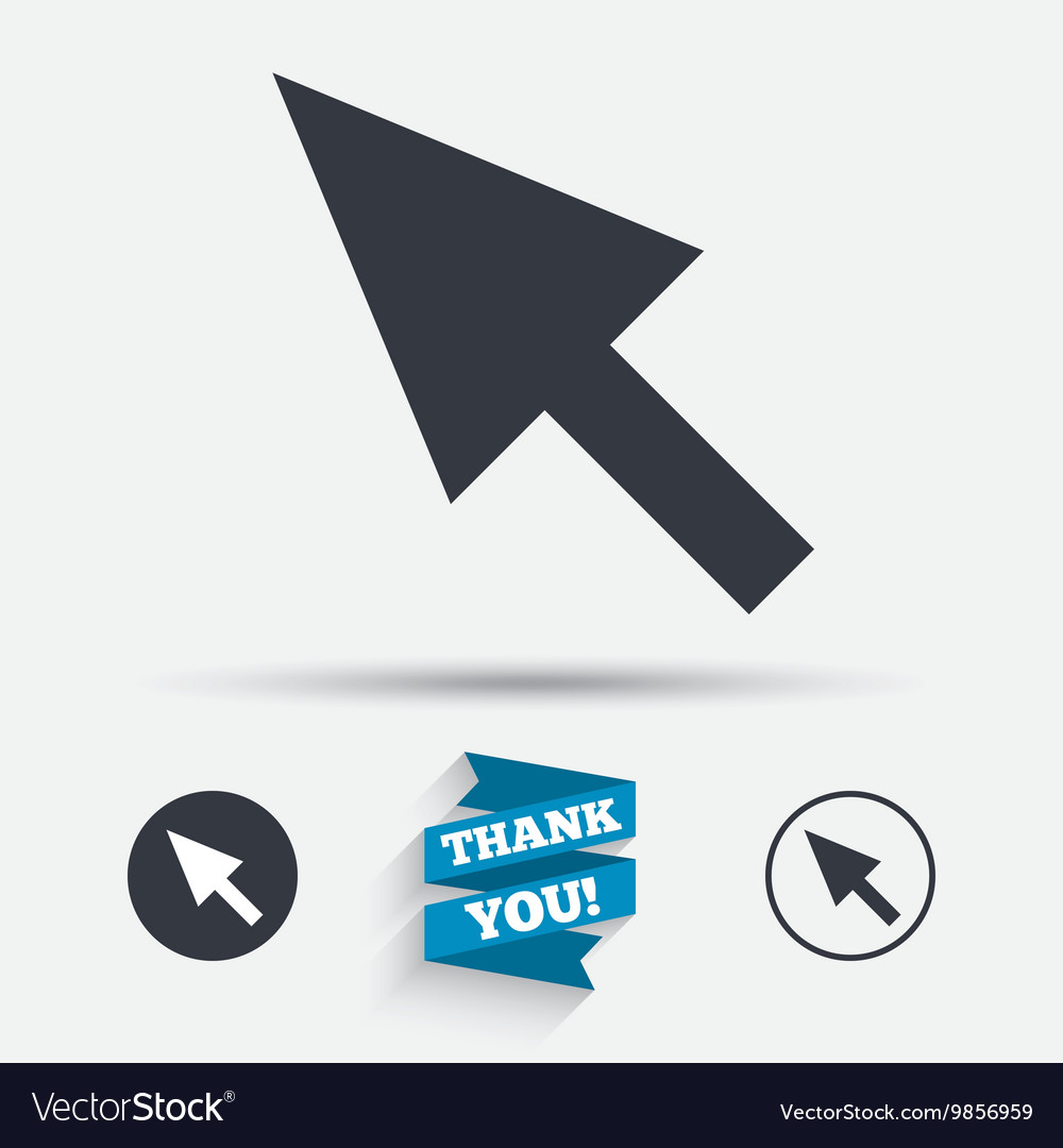 Mouse cursor sign icon pointer symbol