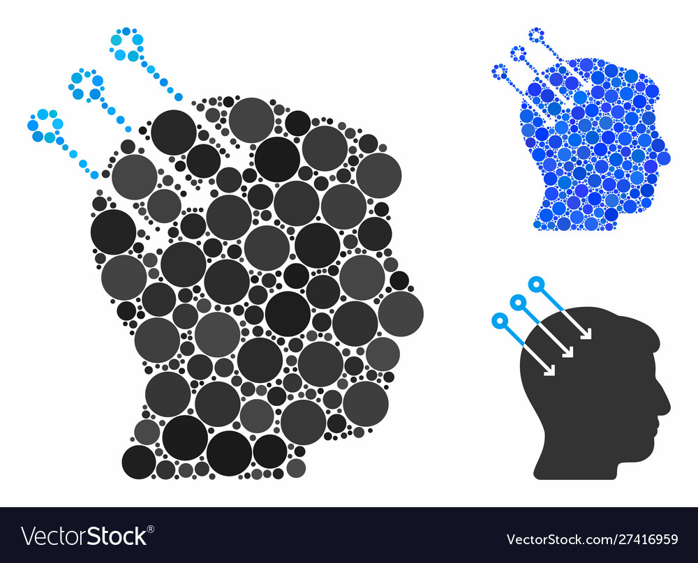 Neural interface connectors composition icon