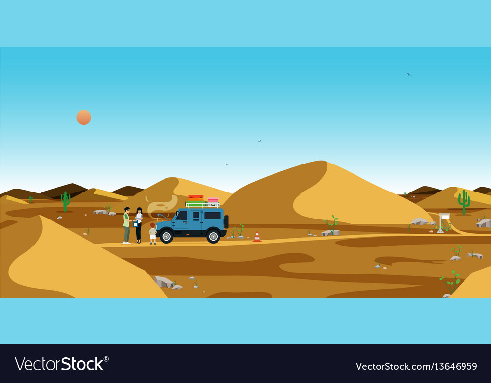 Terrain in the desert