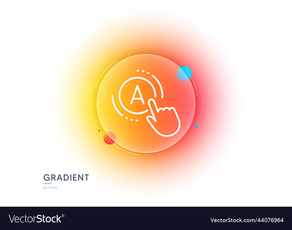 Ab testing line icon ui test button sign