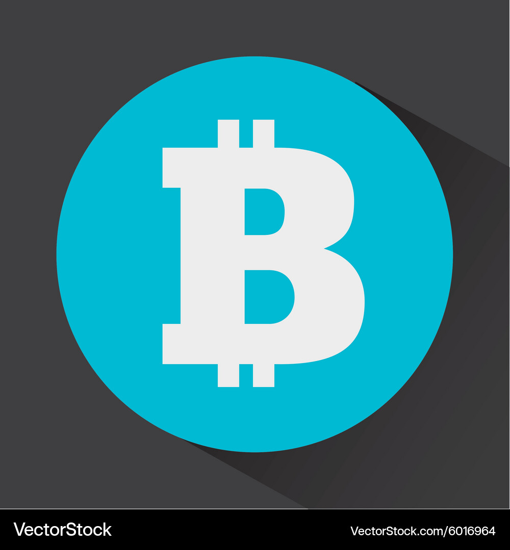 Bitcoin symbol Royalty Free Vector Image - VectorStock