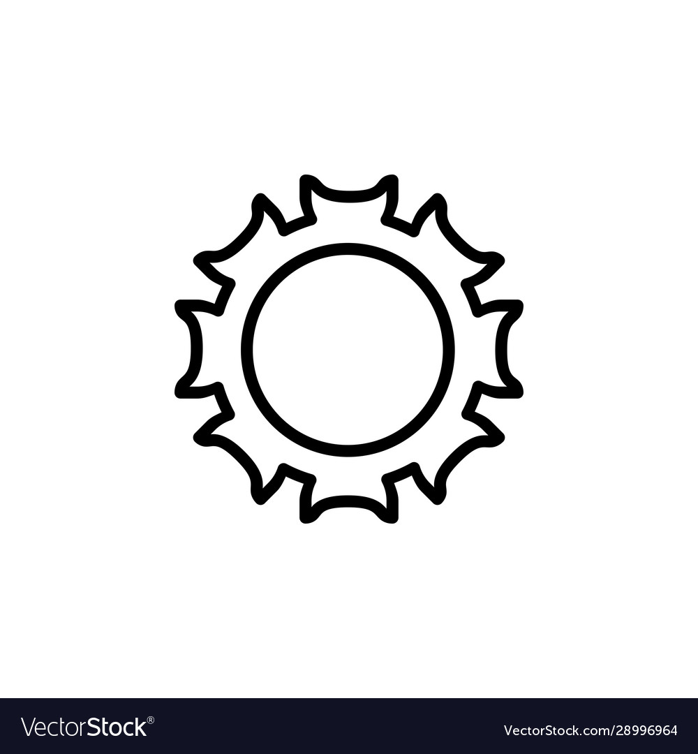 Brightness icon design line style perfect vector image Brightness icon design line style perfect