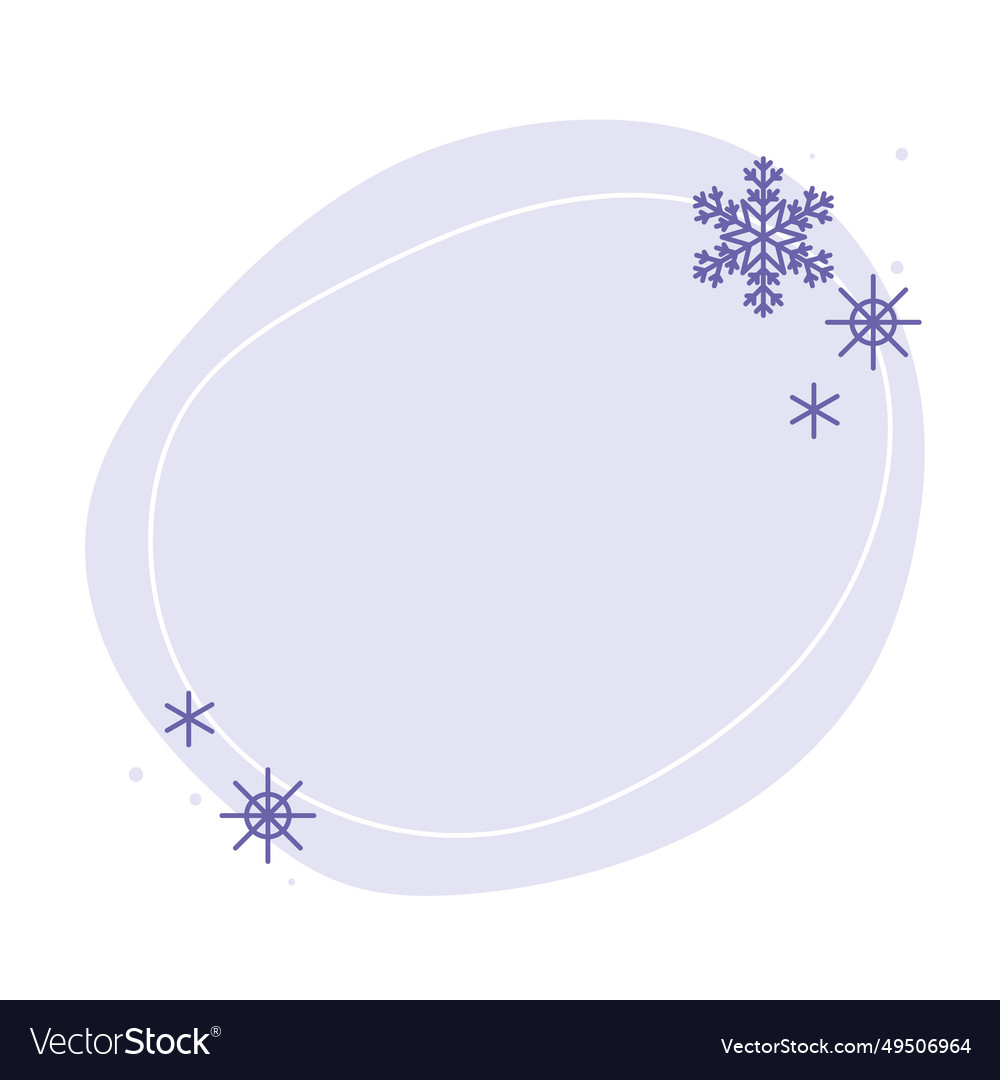 Christmas winter hand drawn pastel lilac circle