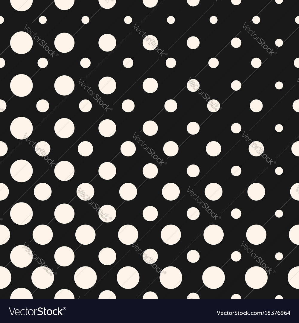 Diagonal halftone dots seamless pattern circles