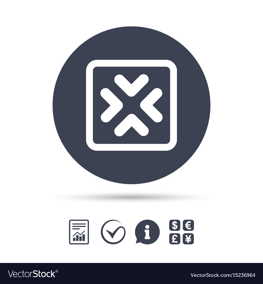 Enlarge or resize icon full screen extend