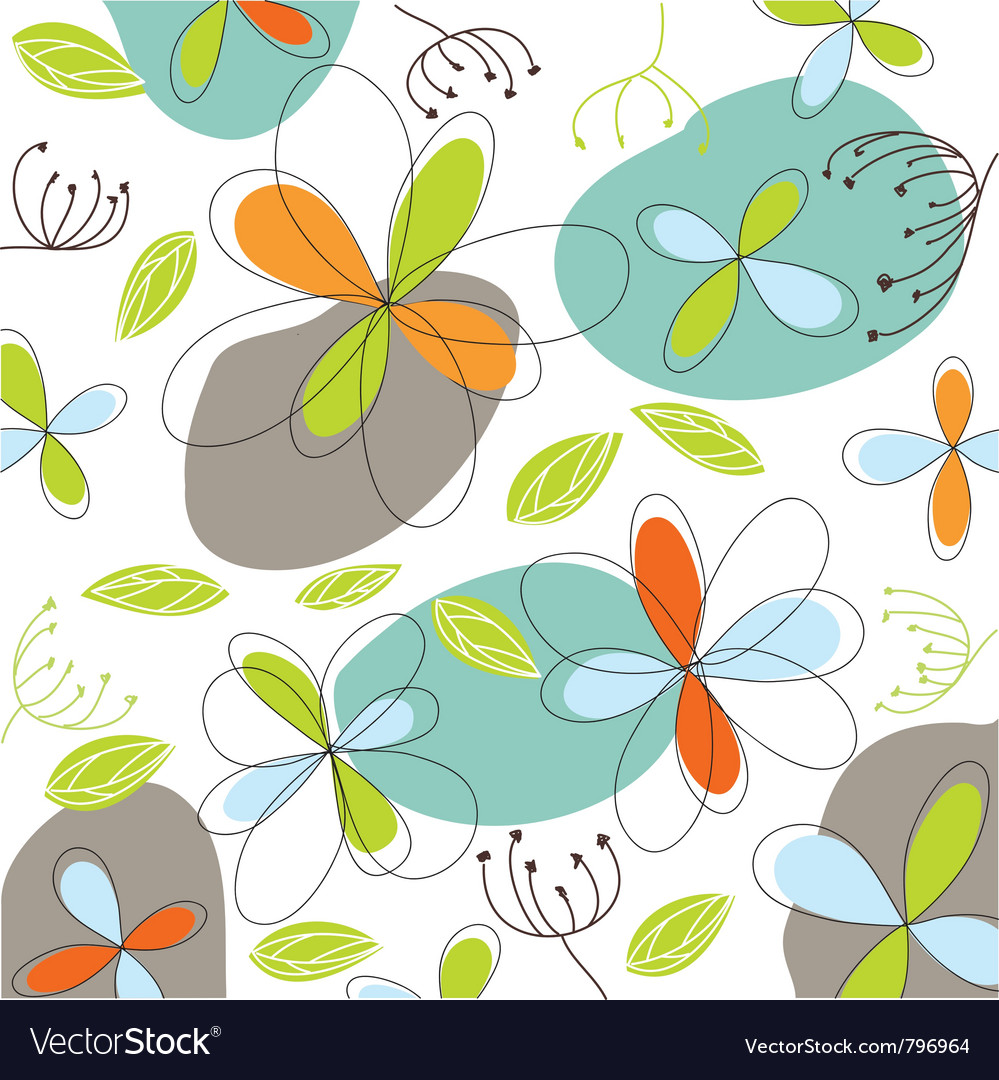 Floral greeting card
