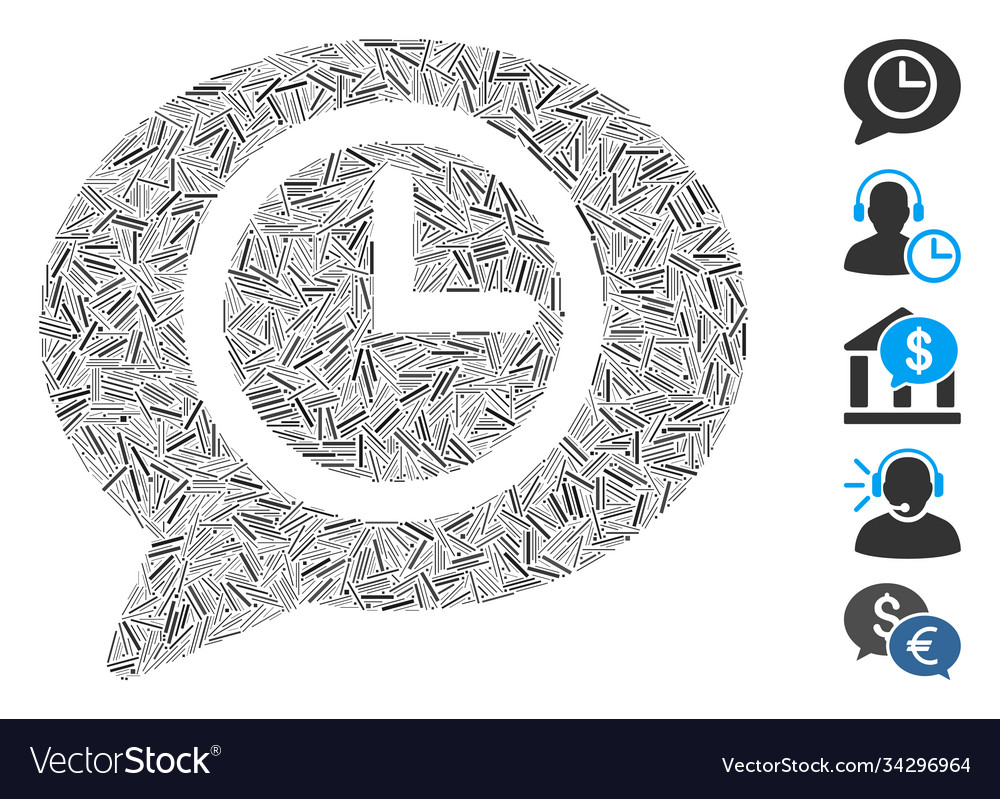 Hatch mosaic message time icon