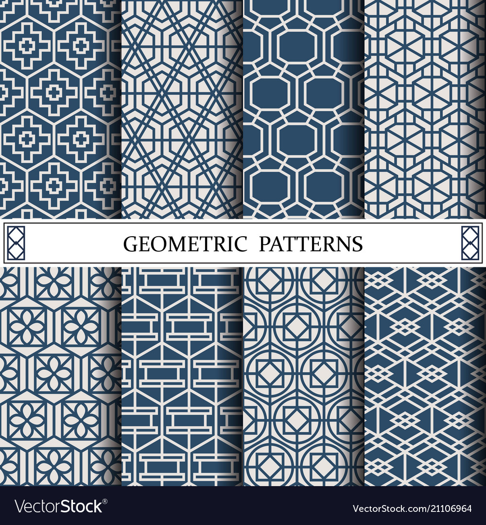 Hexagon geometric patternpattern fills web vector image Hexagon geometric patternpattern fills web